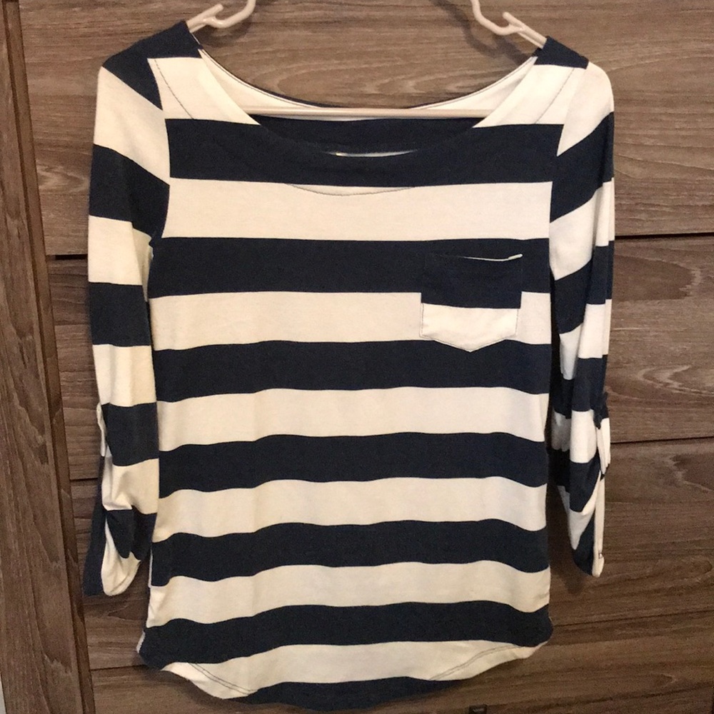 Papaya boatneck tee